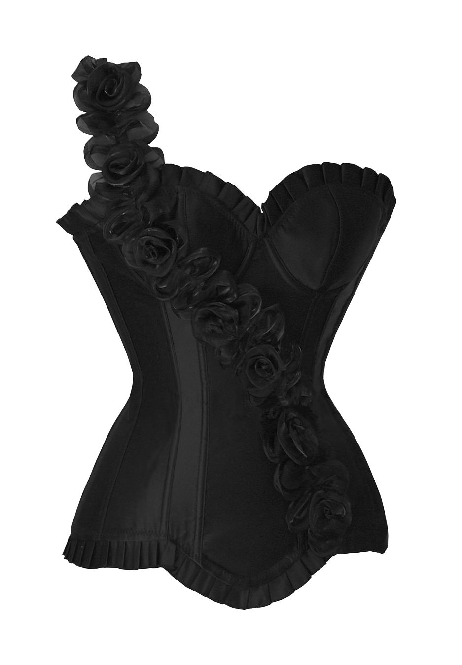 Black Satin Corset